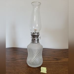 Small Frosted Oil Lamp